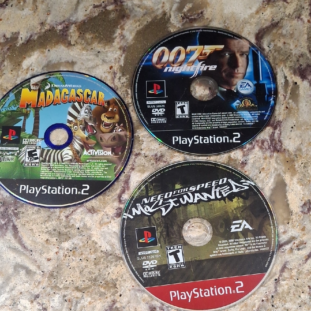 PlayStation 2 Game Discs